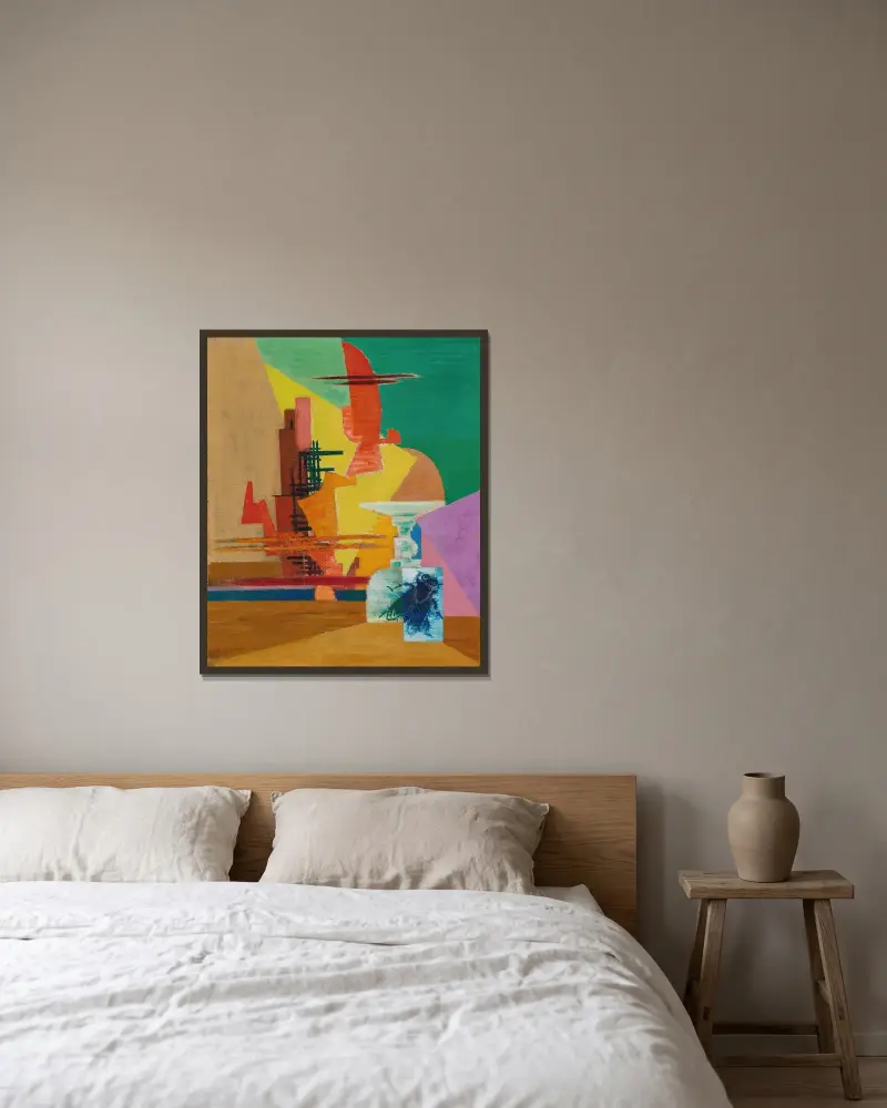 La Grande Mouche, Louis Marcoussis w ramie na ścianie