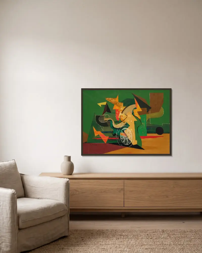 Koło, Louis Marcoussis w ramie na ścianie
