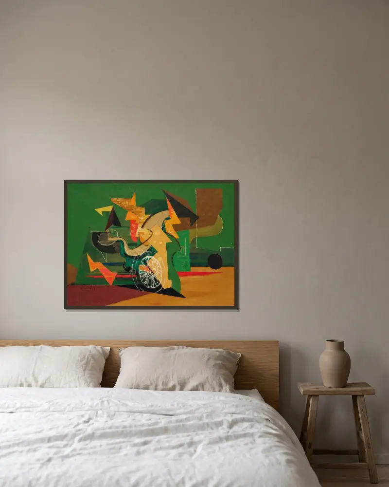 Koło, Louis Marcoussis w ramie na ścianie