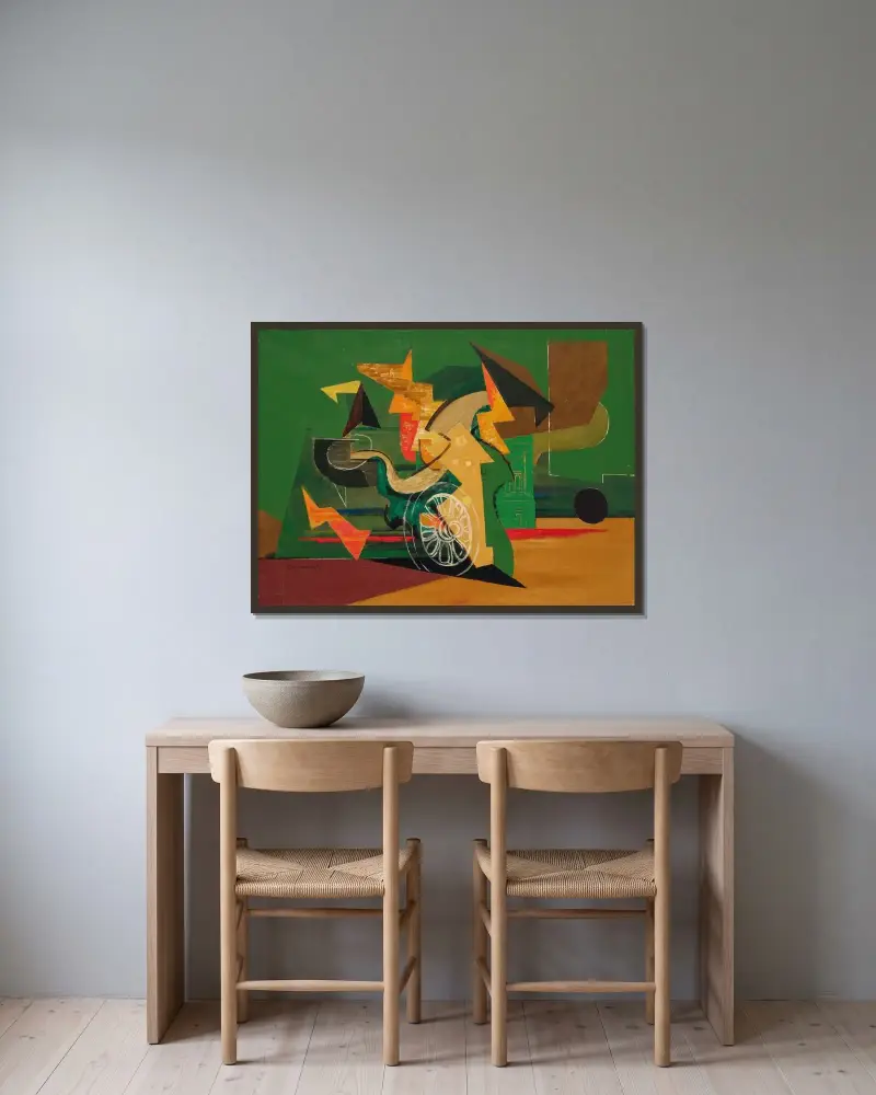 Koło, Louis Marcoussis w ramie na ścianie