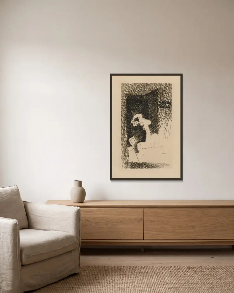 Marizibill von Louis Marcoussis gerahmt an einer Wand