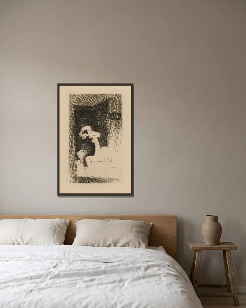 Marizibill von Louis Marcoussis gerahmt an einer Wand
