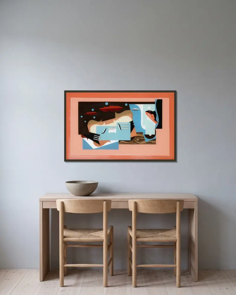Martwa natura z Wielką Niedźwiedzicą, Louis Marcoussis w ramie na ścianie