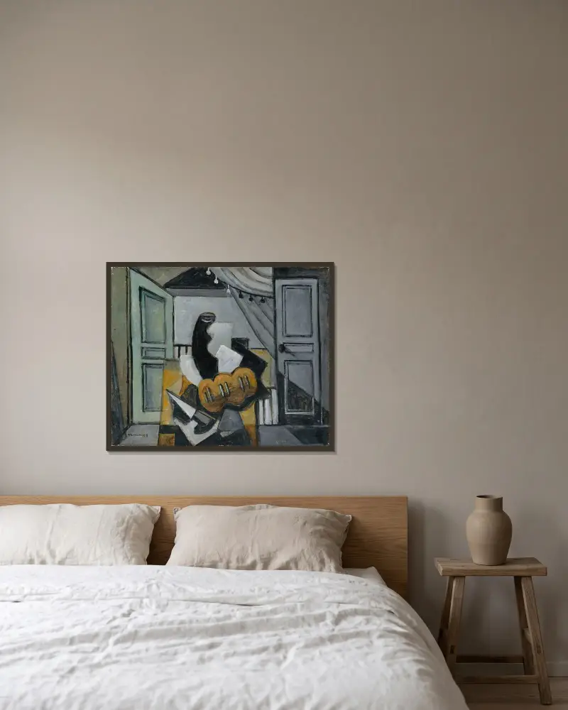 Martwa natura z chlebem i nożem, Louis Marcoussis w ramie na ścianie