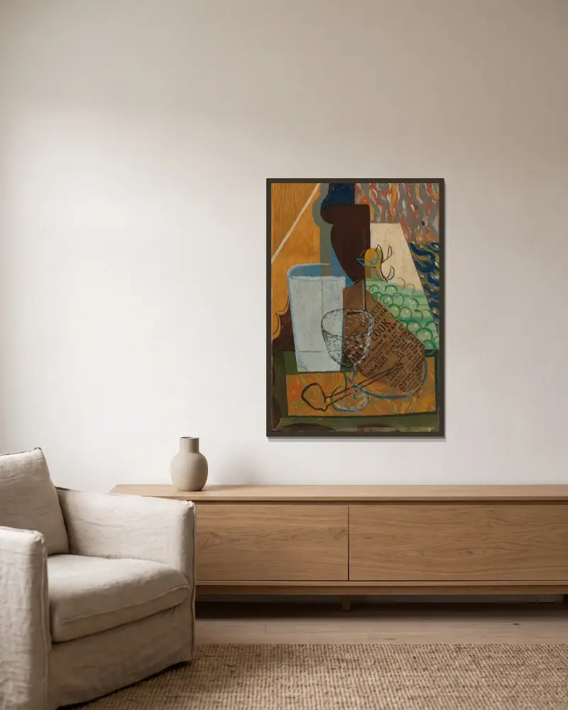 Martwa natura, Louis Marcoussis w ramie na ścianie