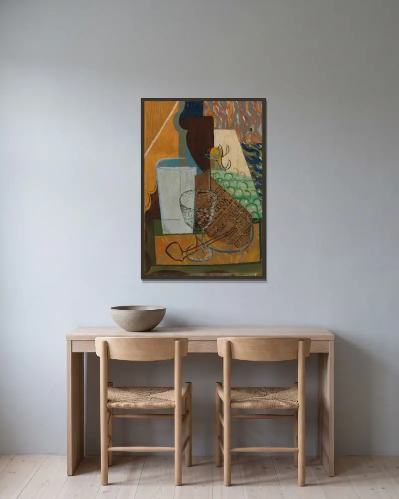 Martwa natura, Louis Marcoussis w ramie na ścianie
