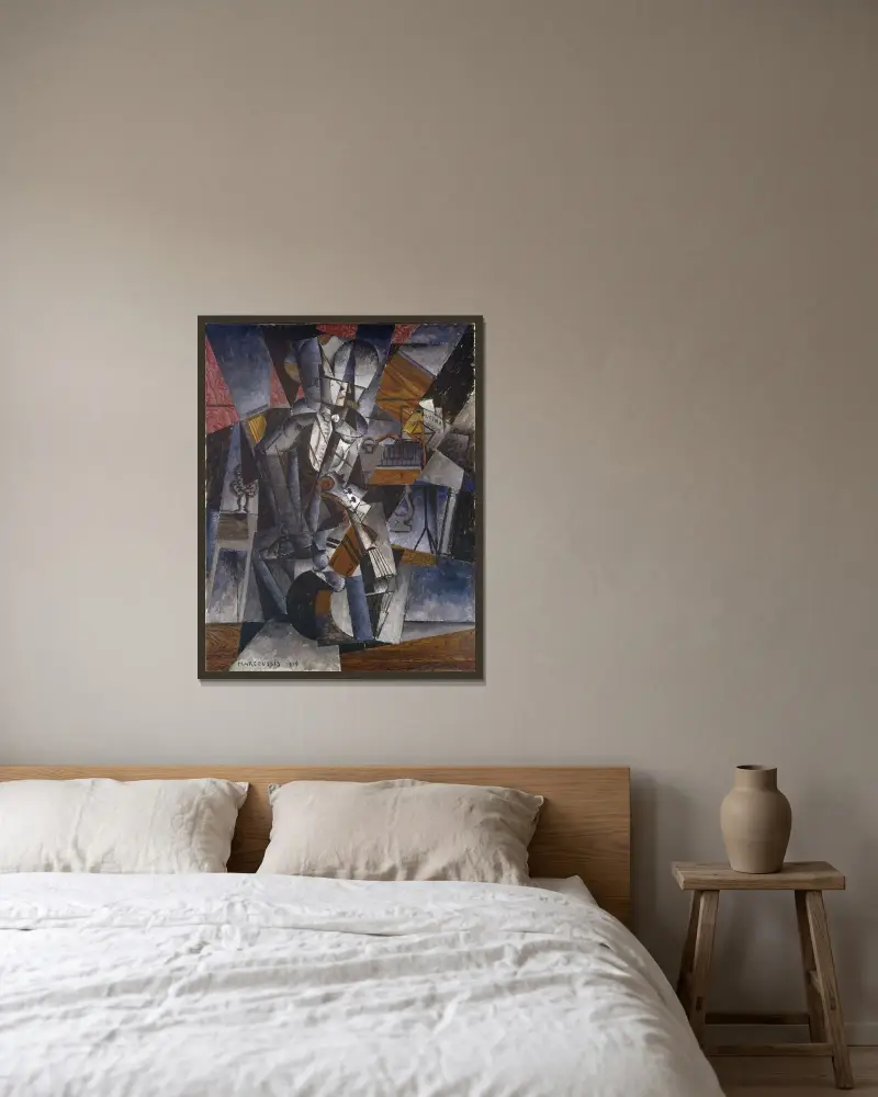Muzyk, Louis Marcoussis w ramie na ścianie
