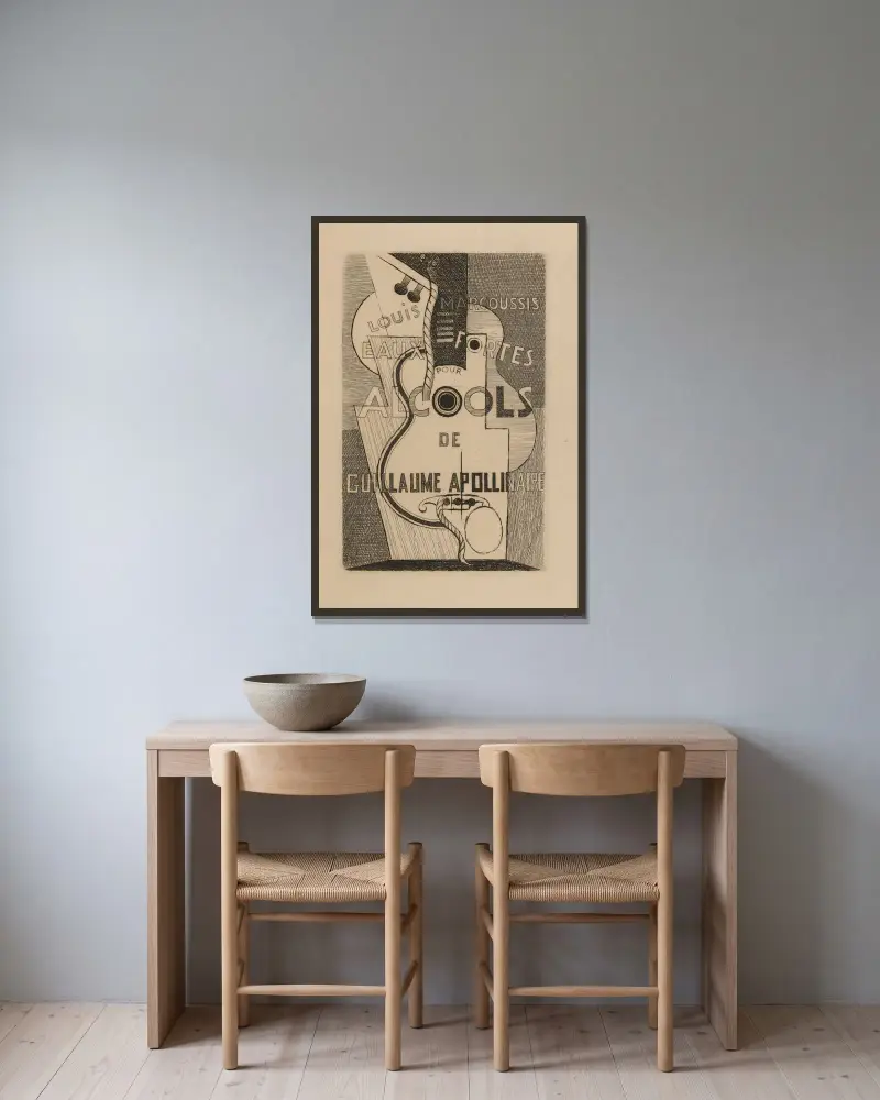 Tytuł, Louis Marcoussis w ramie na ścianie