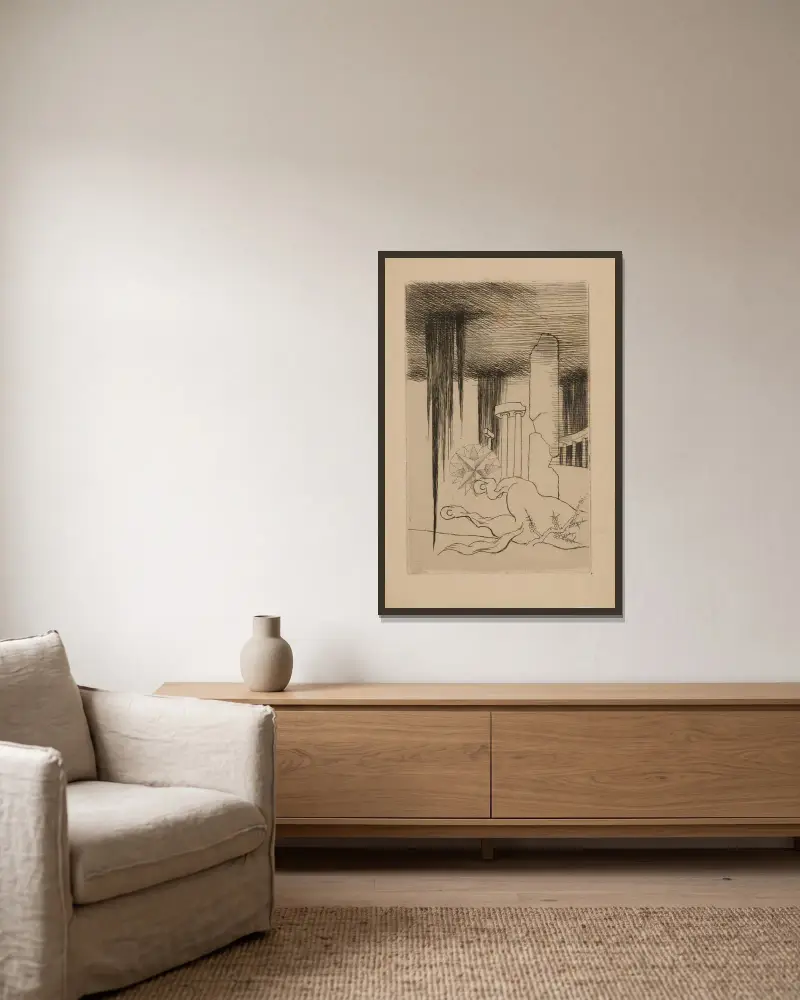 Winieta, 1934 – nr 1, Louis Marcoussis w ramie na ścianie