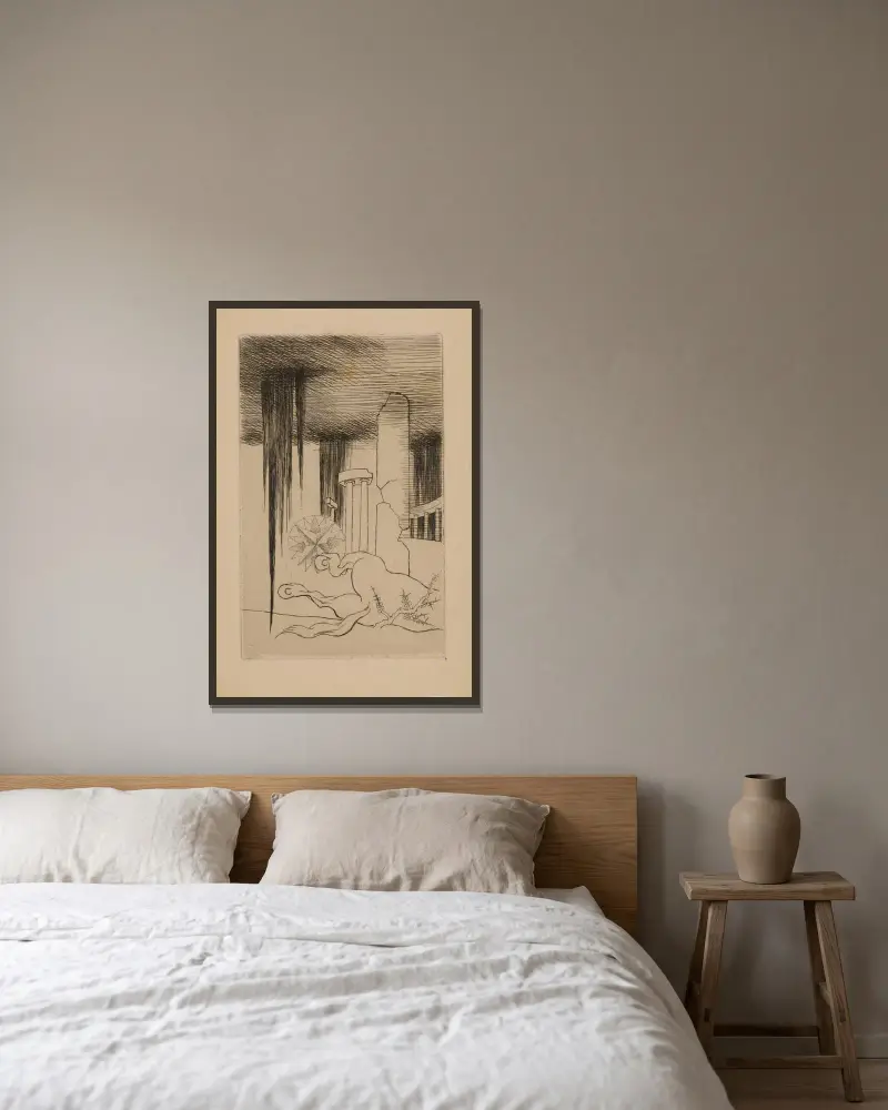 Winieta, 1934 – nr 1, Louis Marcoussis w ramie na ścianie