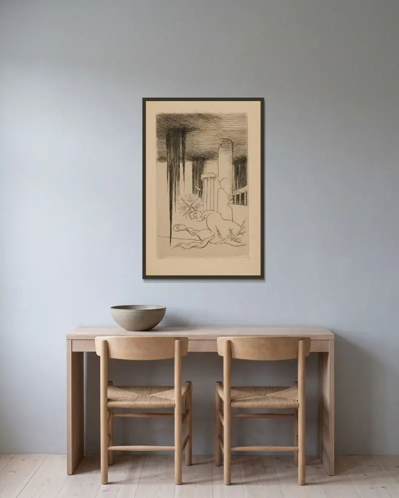 Winieta, 1934 – nr 1, Louis Marcoussis w ramie na ścianie