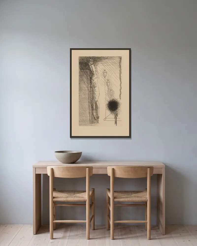 Zone, 1934 – Nr. 2 von Louis Marcoussis gerahmt an einer Wand