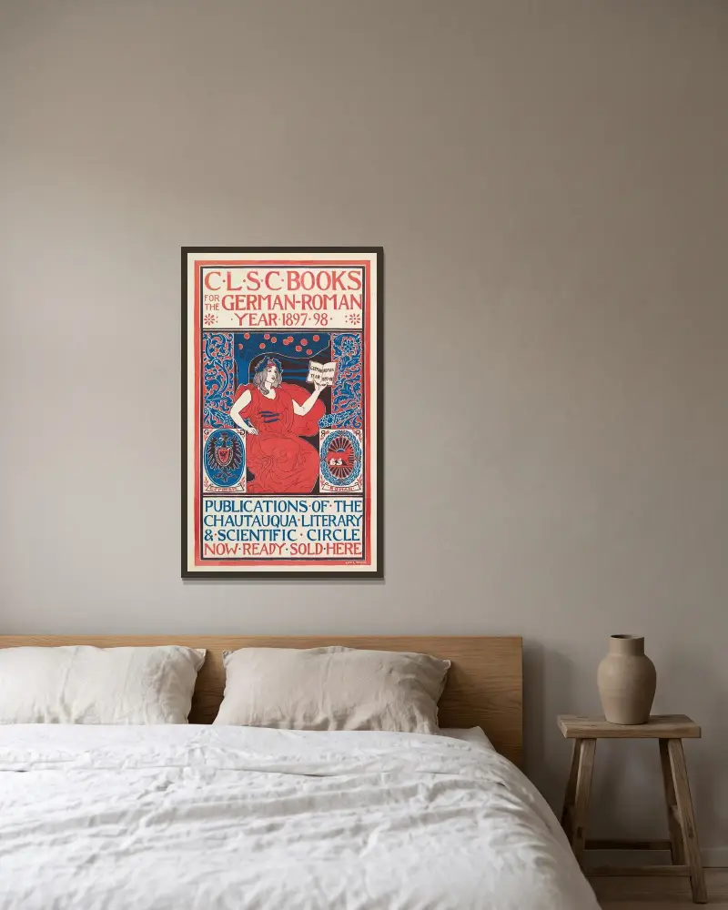 C.L.S.C. Books von Louis Rhead gerahmt an einer Wand