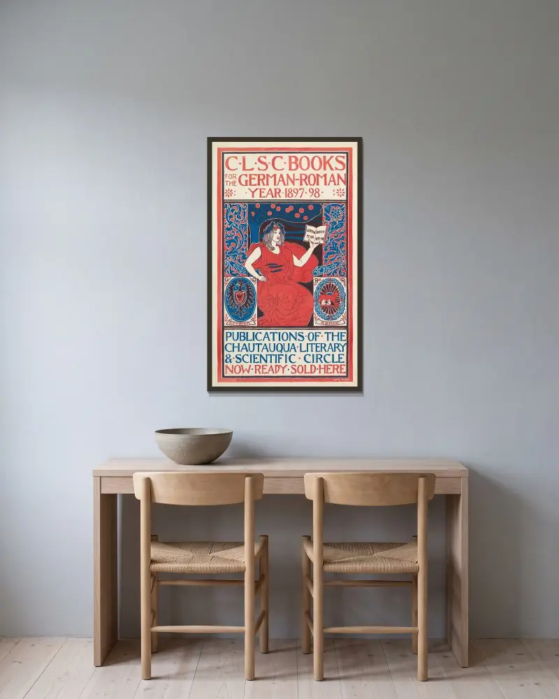 C.L.S.C. Books von Louis Rhead gerahmt an einer Wand