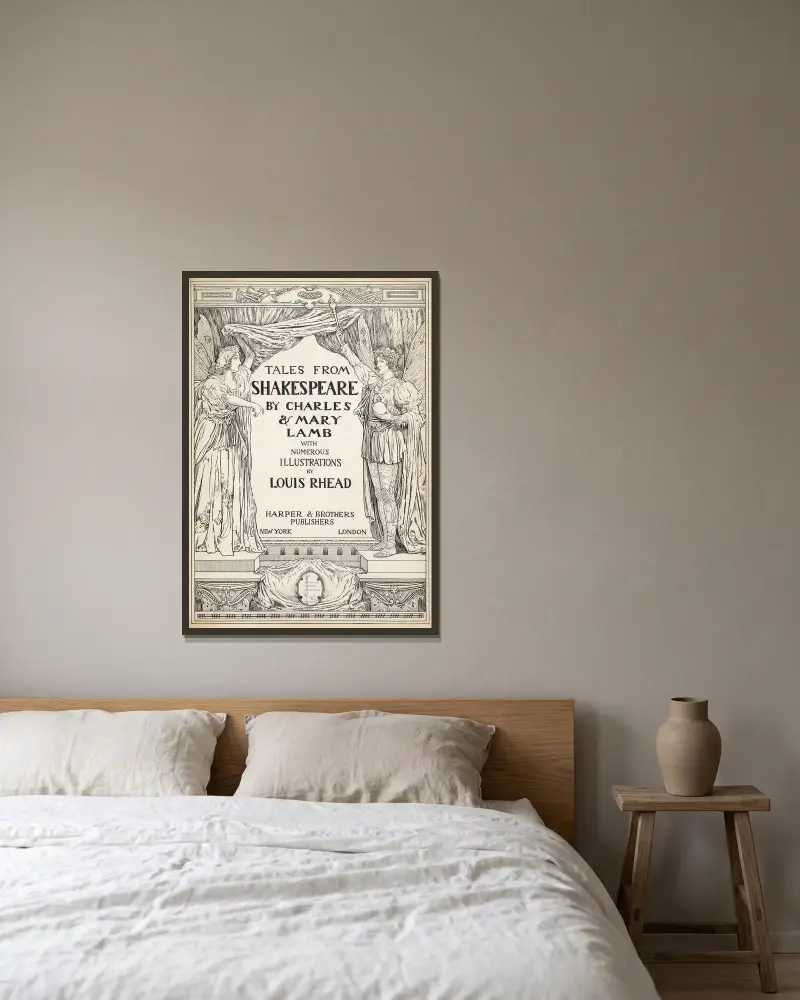Geschichten von Shakespeare von Louis Rhead gerahmt an einer Wand