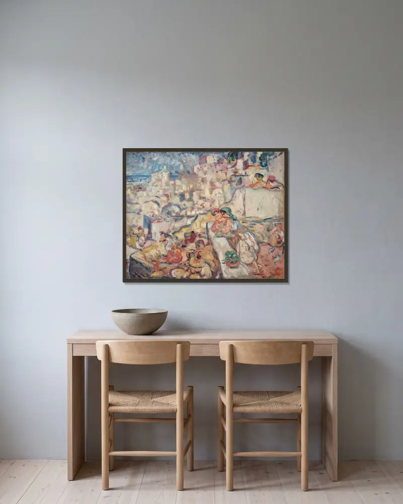 Alger, La Casbah av Louis Valtat inramad på en vägg