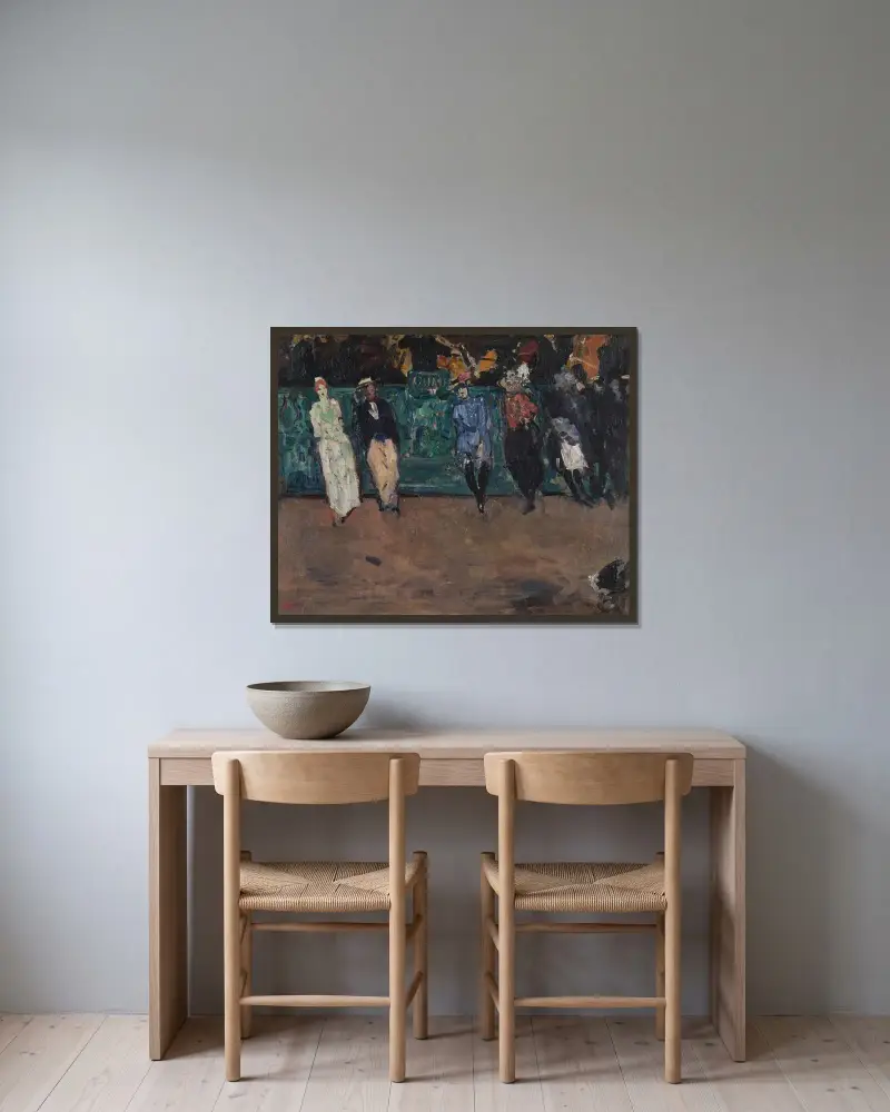 På bal av Louis Valtat inramad på en vägg