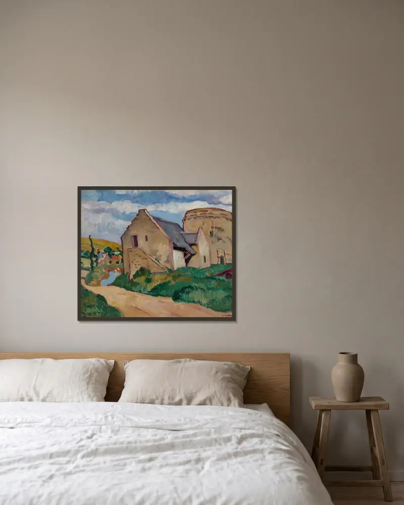 Tornet i Normandie av Louis Valtat inramad på en vägg