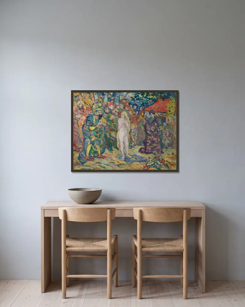 Den vita slaven av Louis Valtat inramad på en vägg