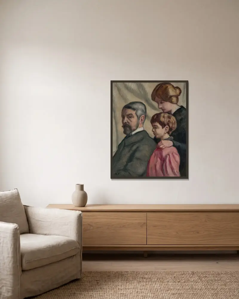 Louis Valtat, Suzanne et Jean av Louis Valtat inramad på en vägg