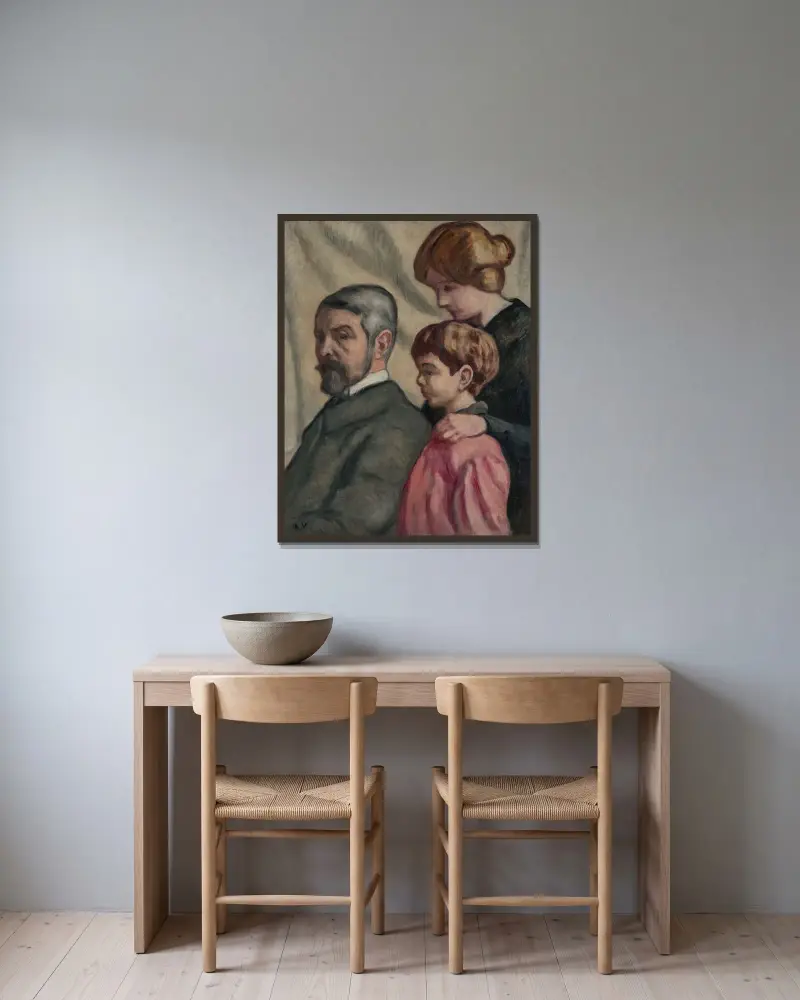 Louis Valtat, Suzanne et Jean av Louis Valtat inramad på en vägg
