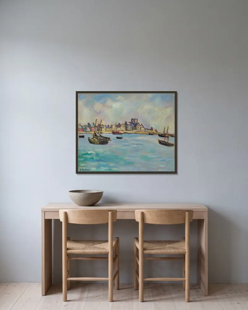 Marin av Louis Valtat inramad på en vägg