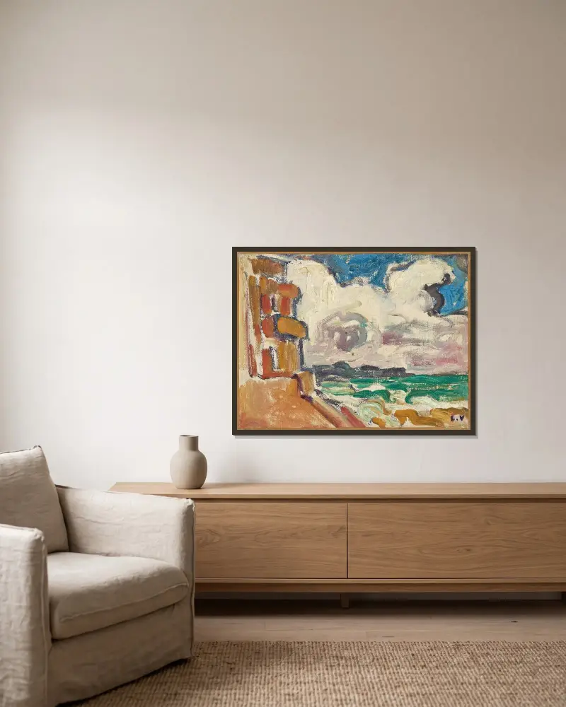 Normandie av Louis Valtat inramad på en vägg