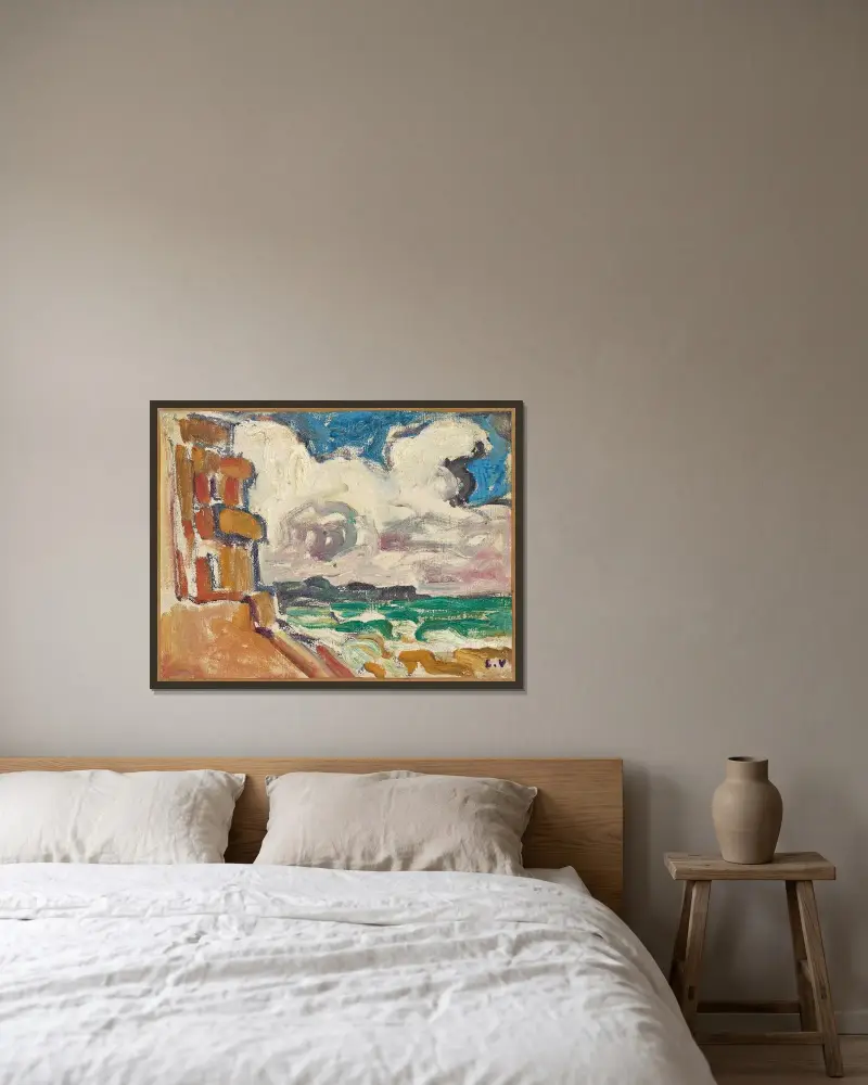 Normandie av Louis Valtat inramad på en vägg