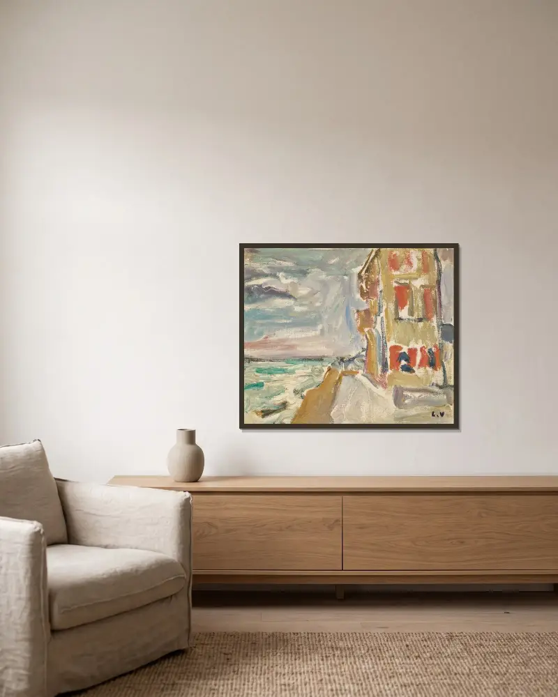 Normandie av Louis Valtat inramad på en vägg