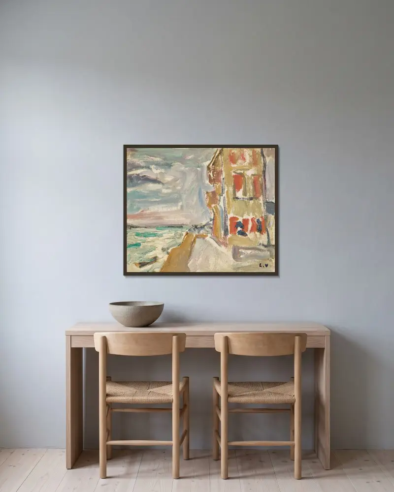 Normandie av Louis Valtat inramad på en vägg