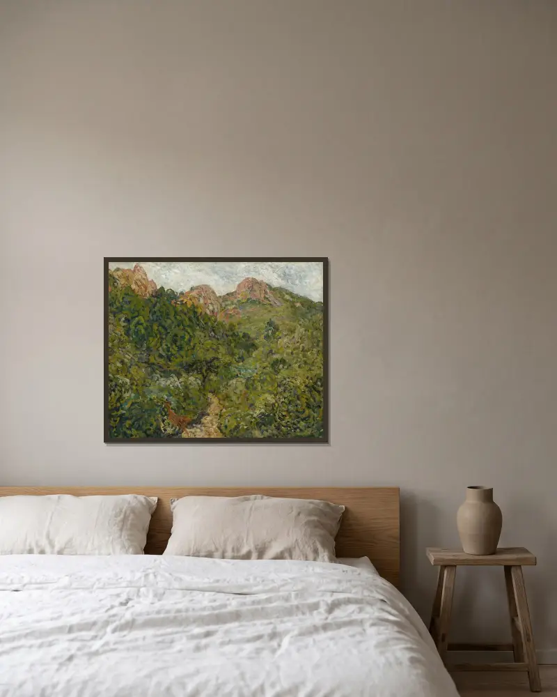 Landskap från Midi av Louis Valtat inramad på en vägg
