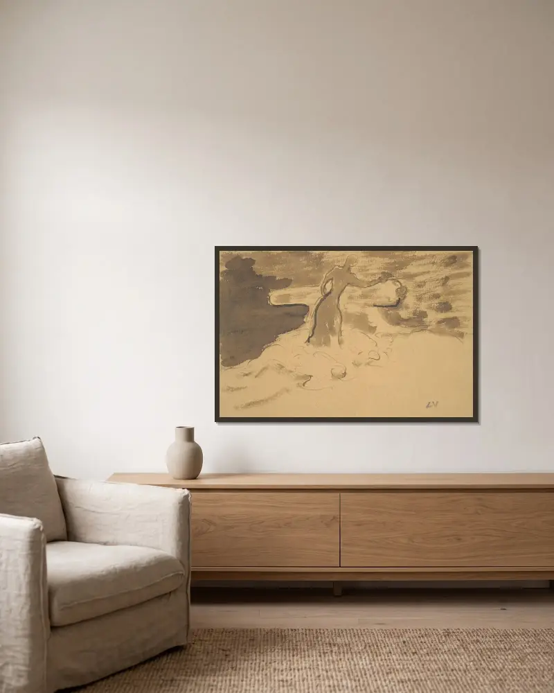 Untitled av Louis Valtat inramad på en vägg