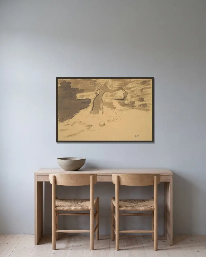 Untitled av Louis Valtat inramad på en vägg