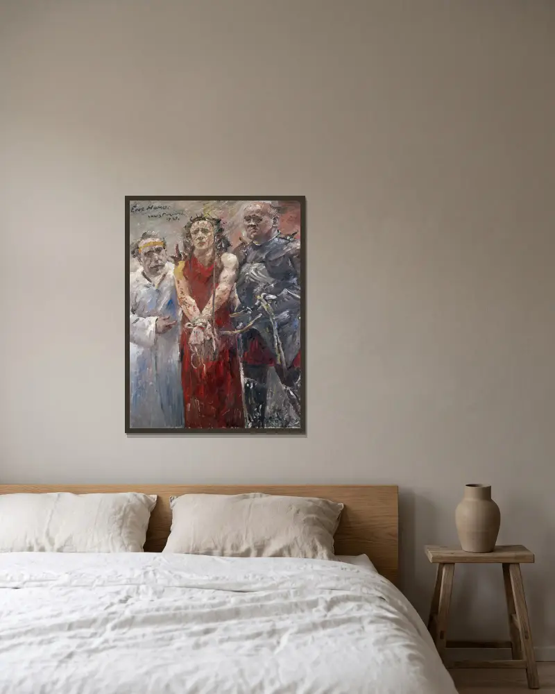 Ecce Homo, Lovis Corinth w ramie na ścianie