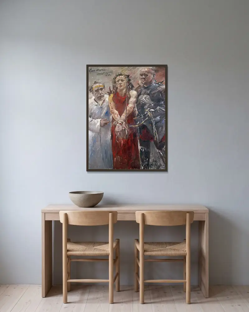 Ecce Homo, Lovis Corinth w ramie na ścianie