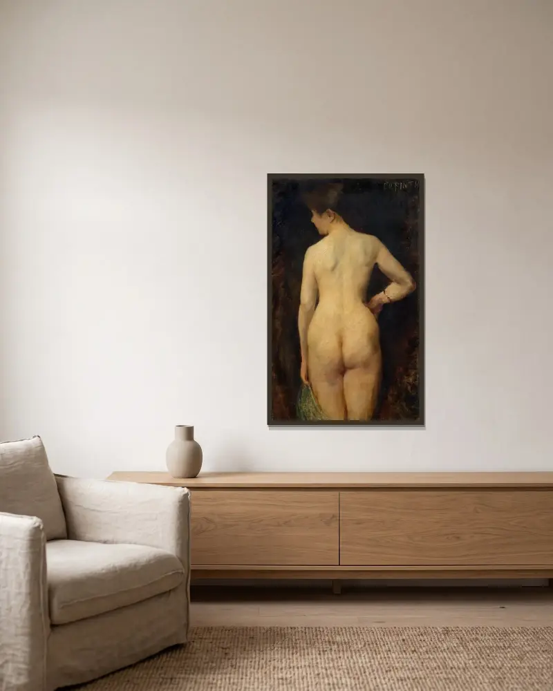 Female Nude von Lovis Corinth gerahmt an einer Wand