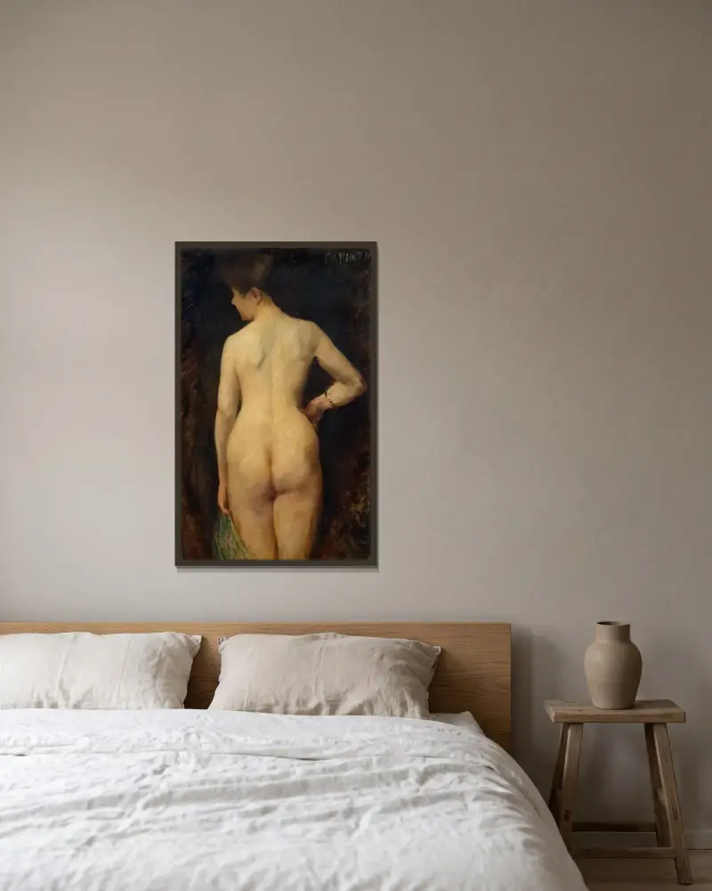 Female Nude von Lovis Corinth gerahmt an einer Wand