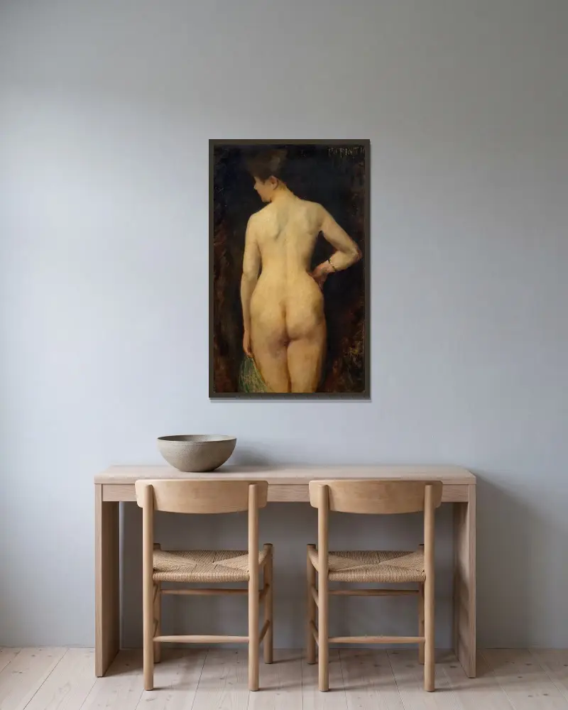 Female Nude von Lovis Corinth gerahmt an einer Wand