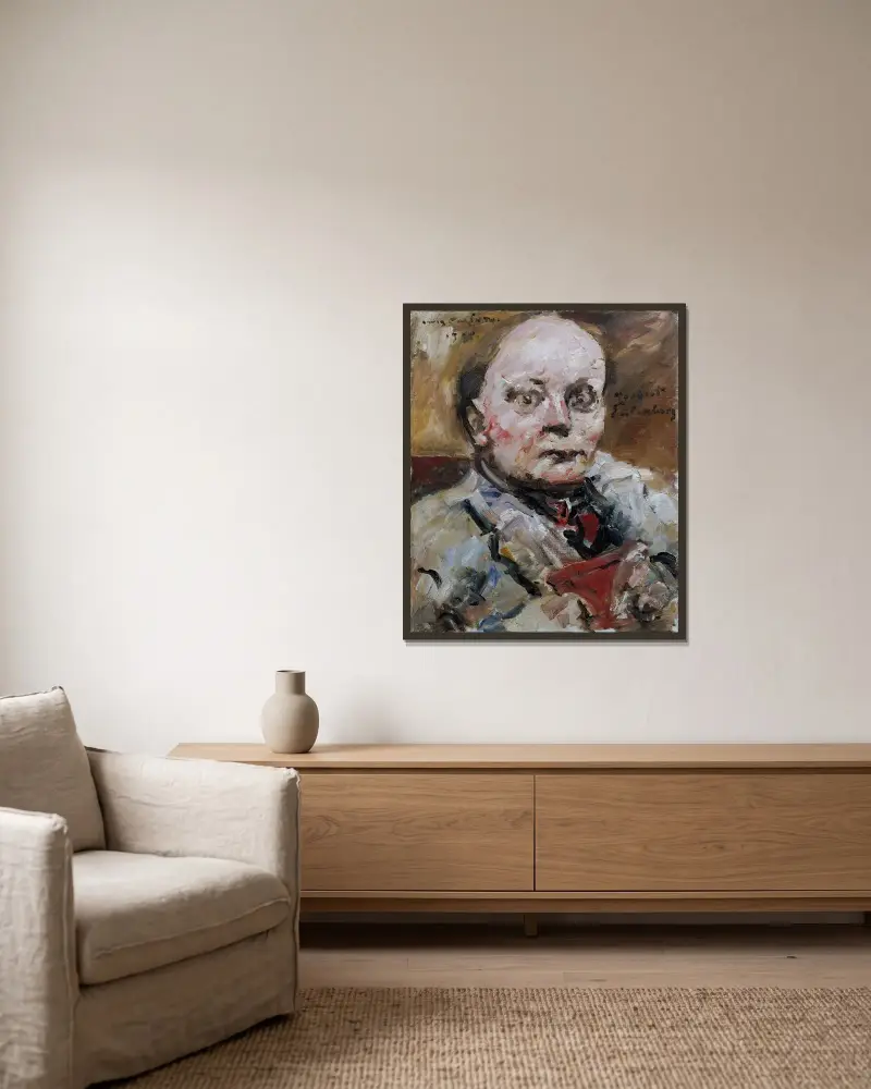Herbert Eulenberg von Lovis Corinth gerahmt an einer Wand
