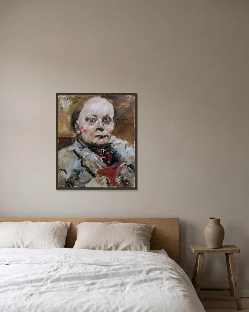 Herbert Eulenberg von Lovis Corinth gerahmt an einer Wand