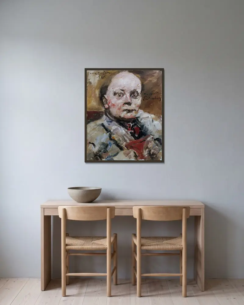 Herbert Eulenberg von Lovis Corinth gerahmt an einer Wand