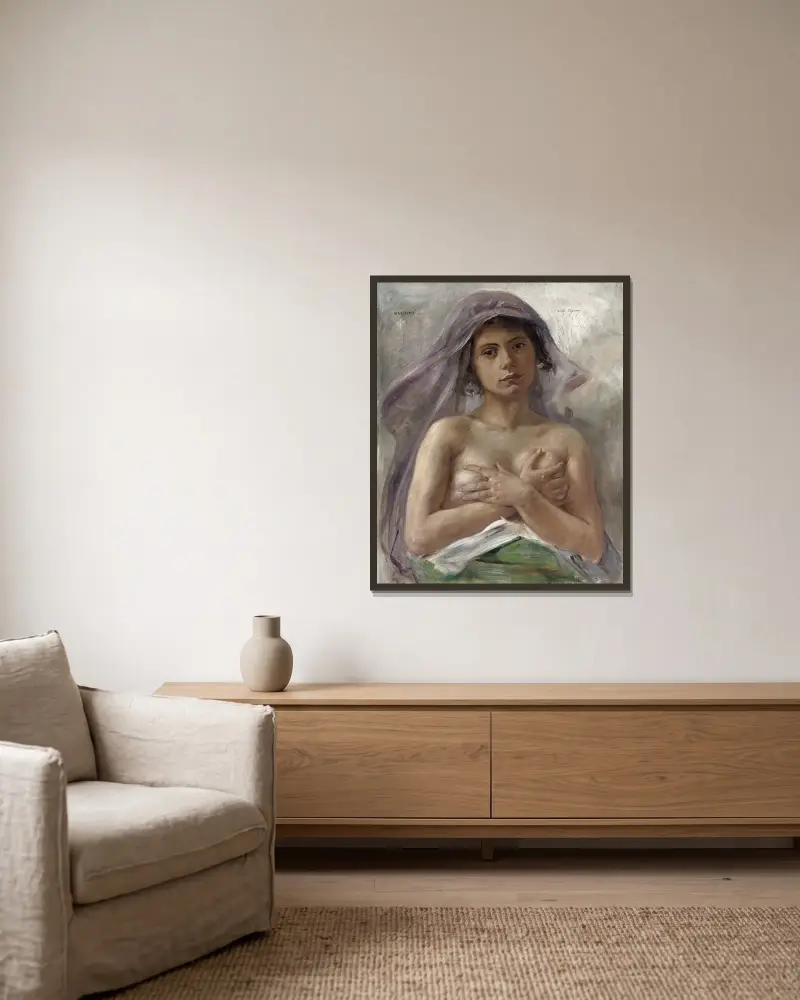 Innocentia von Lovis Corinth gerahmt an einer Wand