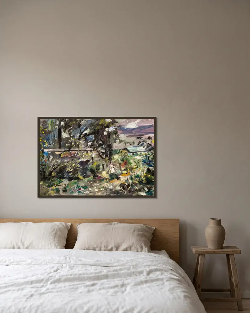 Lake Walchen, Silver Path von Lovis Corinth gerahmt an einer Wand