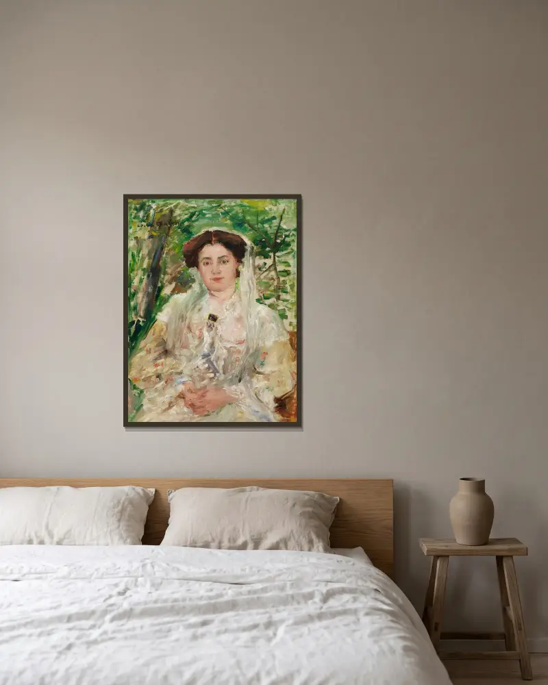 Paraphrase (Bildnis der Charlotte Berend) von Lovis Corinth gerahmt an einer Wand
