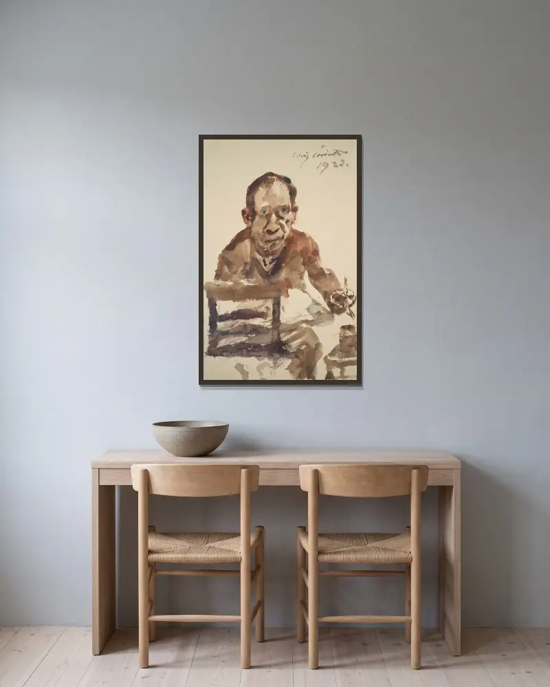 Selbstporträt, 1923 – Nr. 2 von Lovis Corinth gerahmt an einer Wand