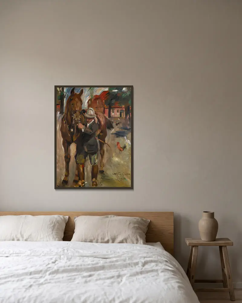 Ausritt von Lovis Corinth gerahmt an einer Wand