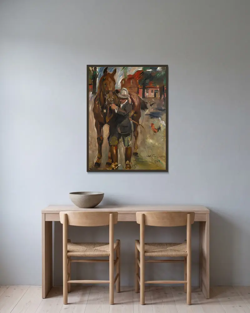 Ausritt von Lovis Corinth gerahmt an einer Wand
