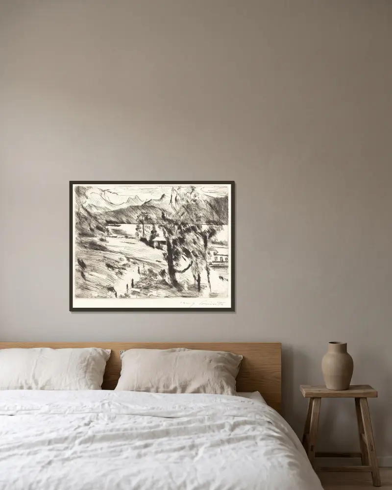 Walchensee Landscape von Lovis Corinth gerahmt an einer Wand