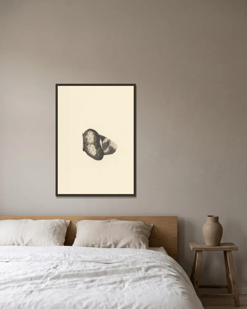 Niere – Nr. 2 von Lucas Kilian gerahmt an einer Wand