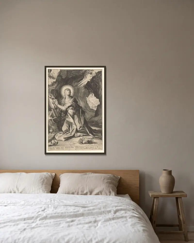 Pokutująca Maria Magdalena, Lucas Kilian w ramie na ścianie